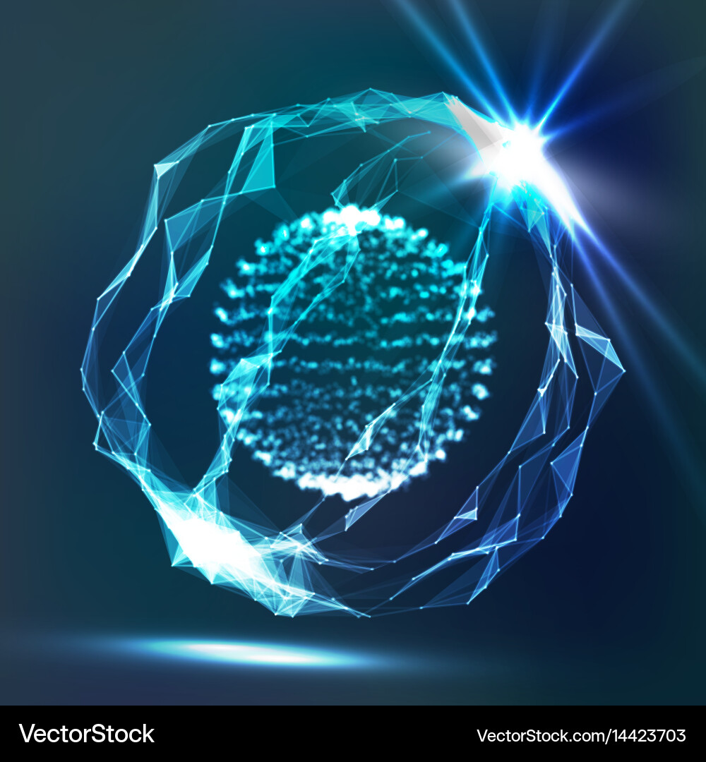 Array mit Spritzerpartikel Punkte und Linien vektorbild