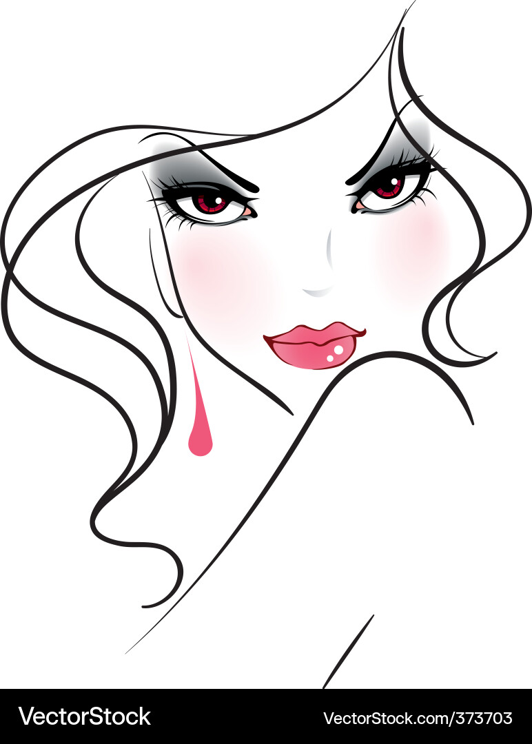 Attractive Woman Portrait vector image