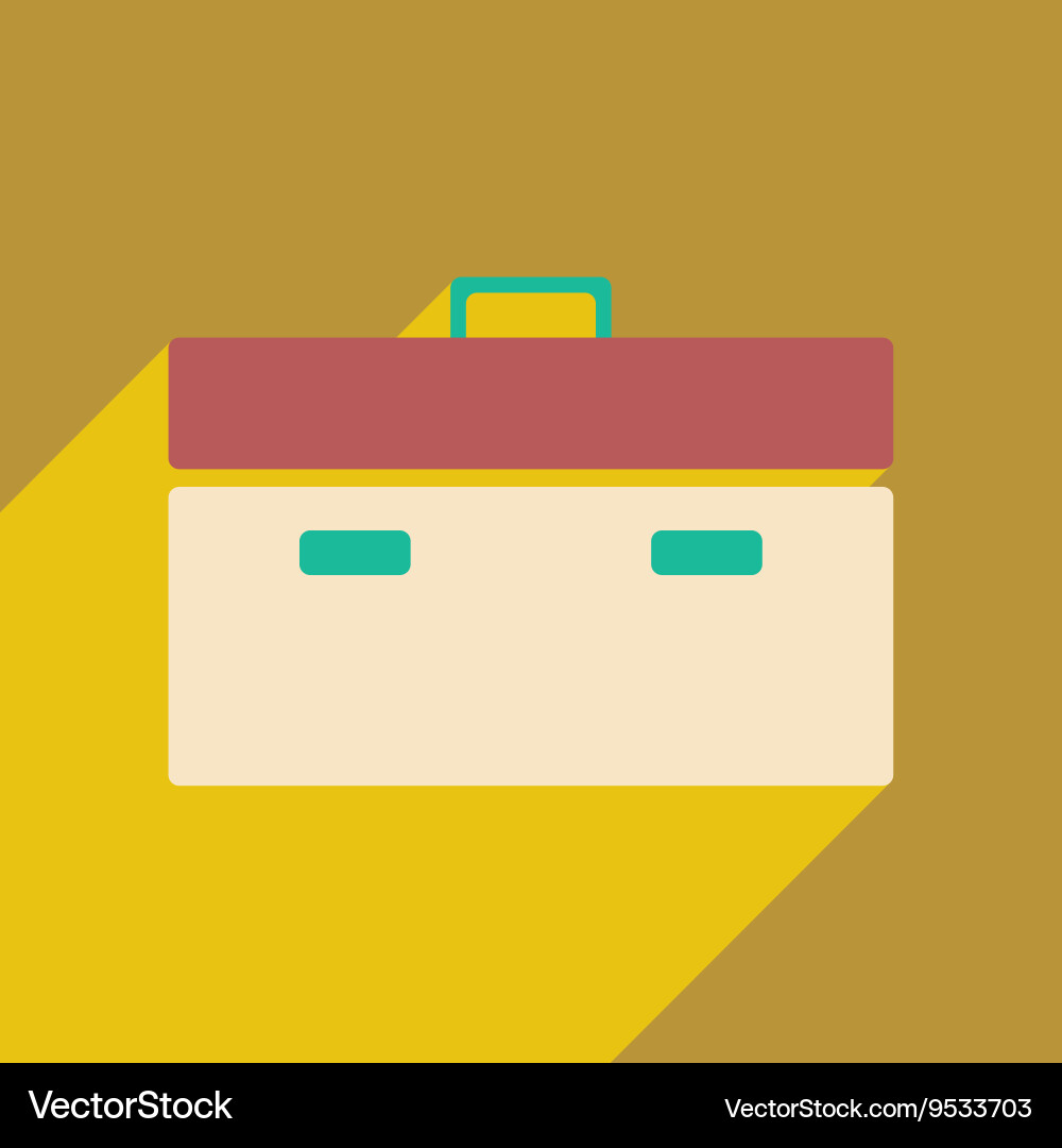 Flat with shadow icon and mobile application Vector Image