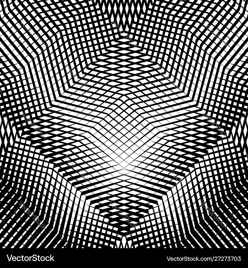Grid pattern mesh background wavy waving Vector Image