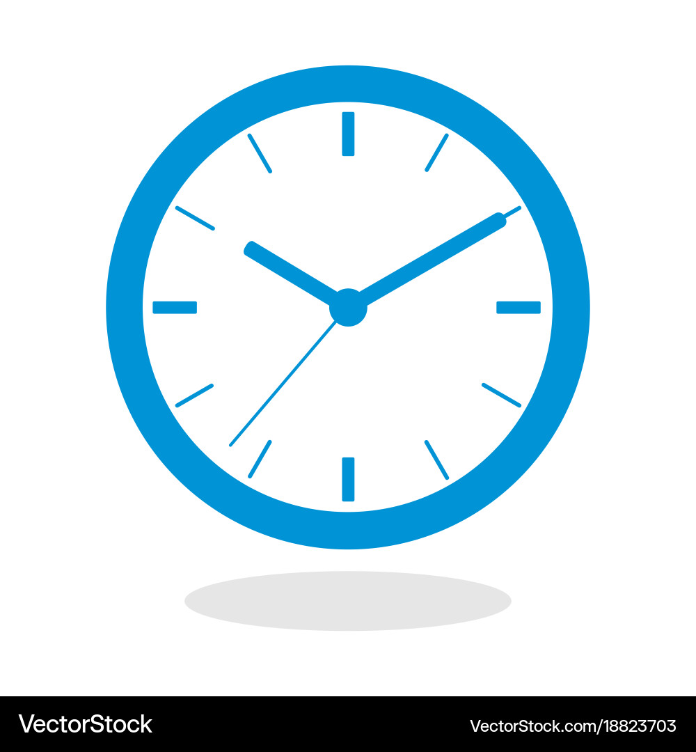 Icon of a clock for website or mobile application vector image