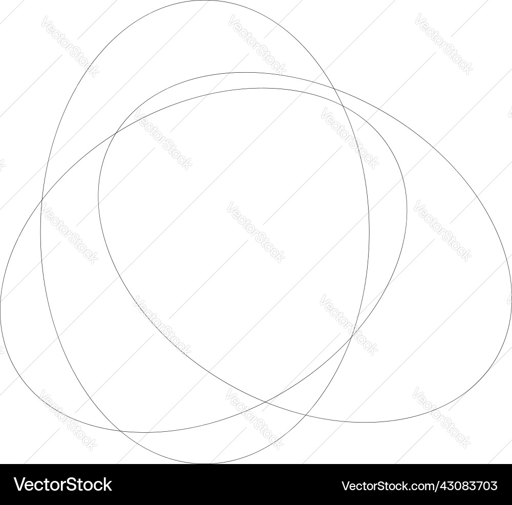 Random overlapping ovals ellipses abstract Random overlapping ovals ellipses abstract Vector Image