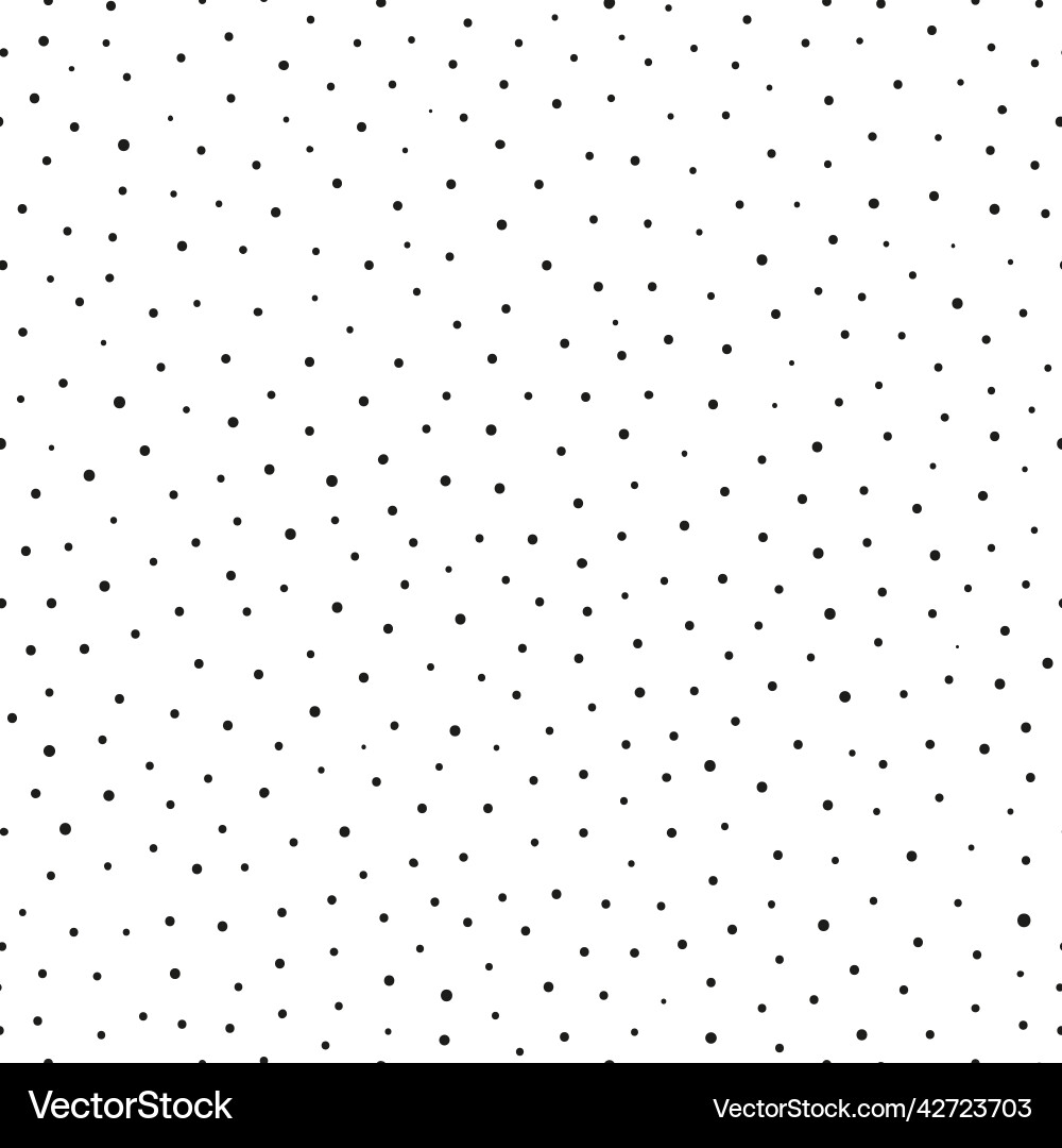 Seamless pattern with doodle dots vector image