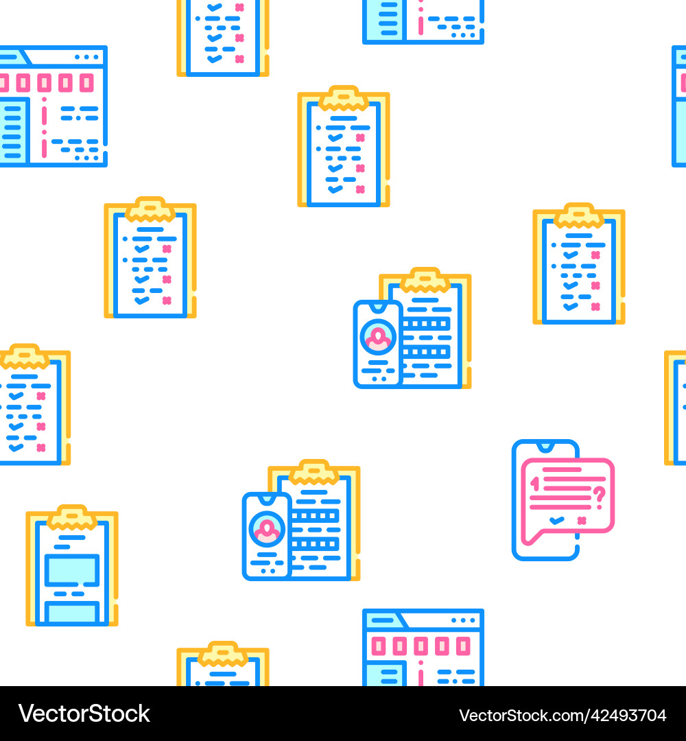 Call center service seamless pattern Call center service seamless pattern vector image
