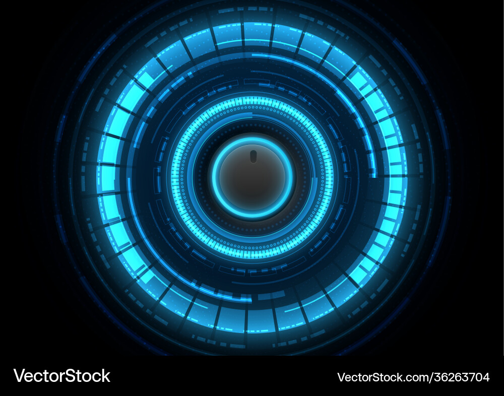 Circuit technology background with hi-tech vector image
