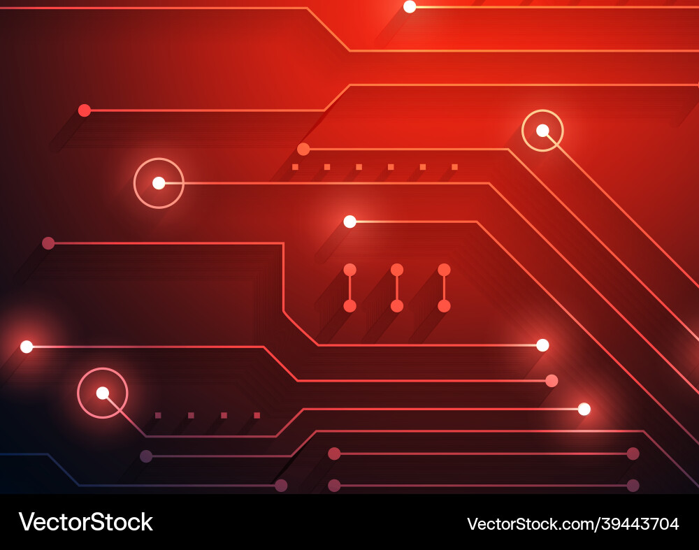Circuit technology background with hi-tech Circuit technology background with hi-tech vector image