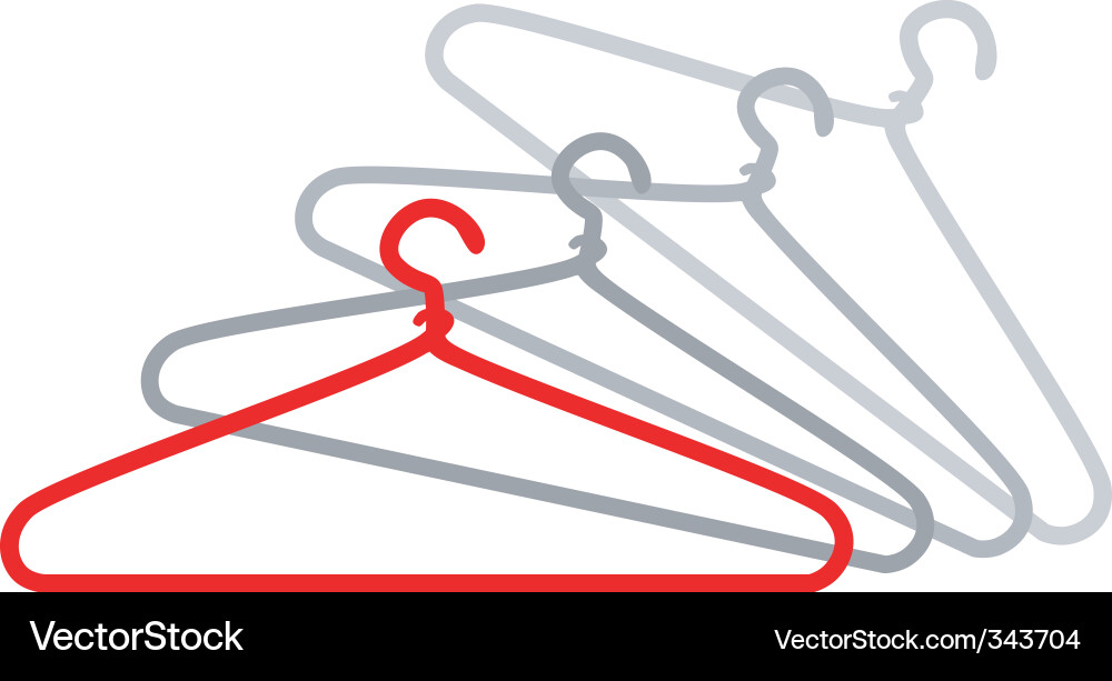 Cloth Hangers Vector Image