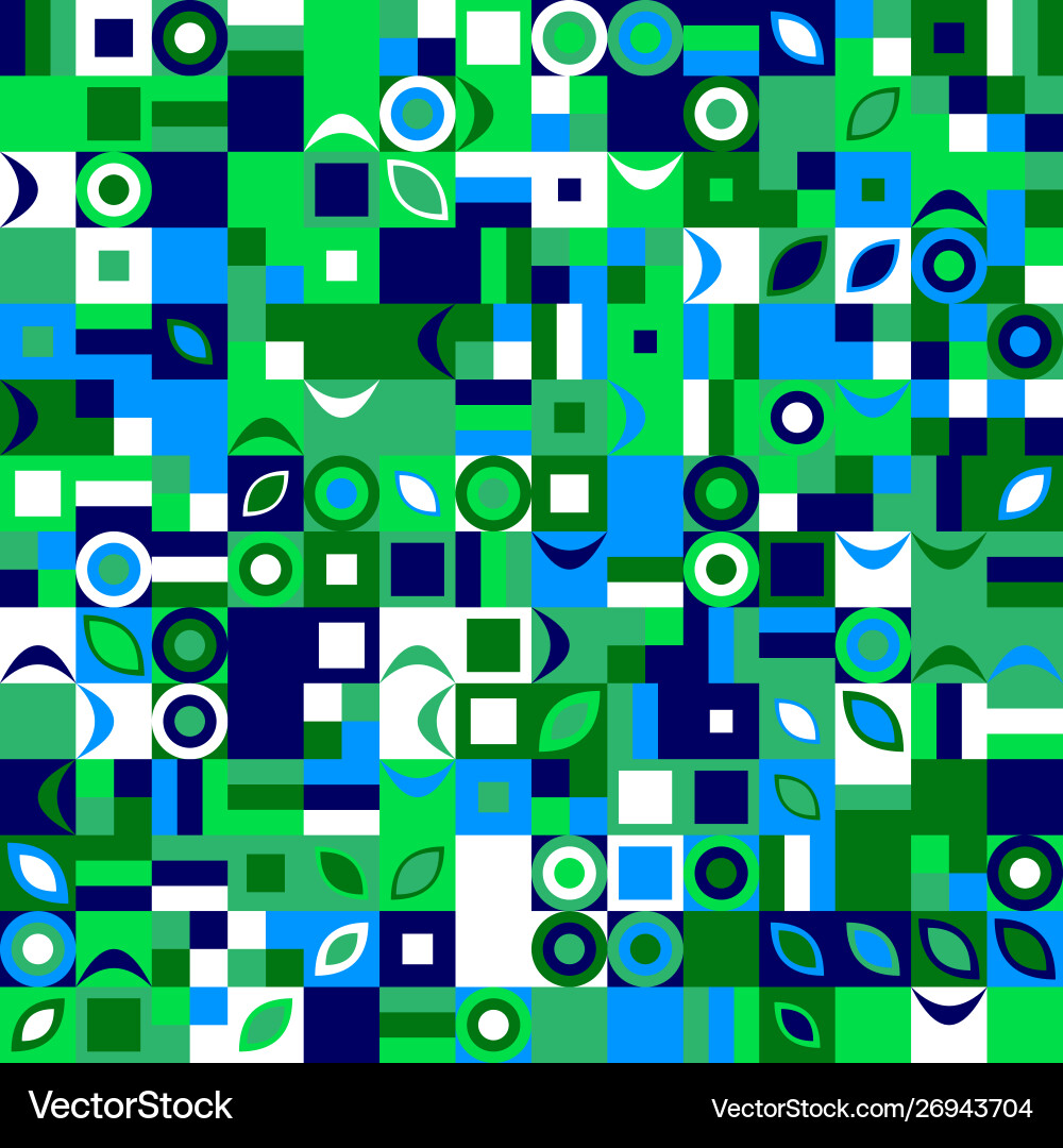 Colorful mosaic pattern background design vector image
