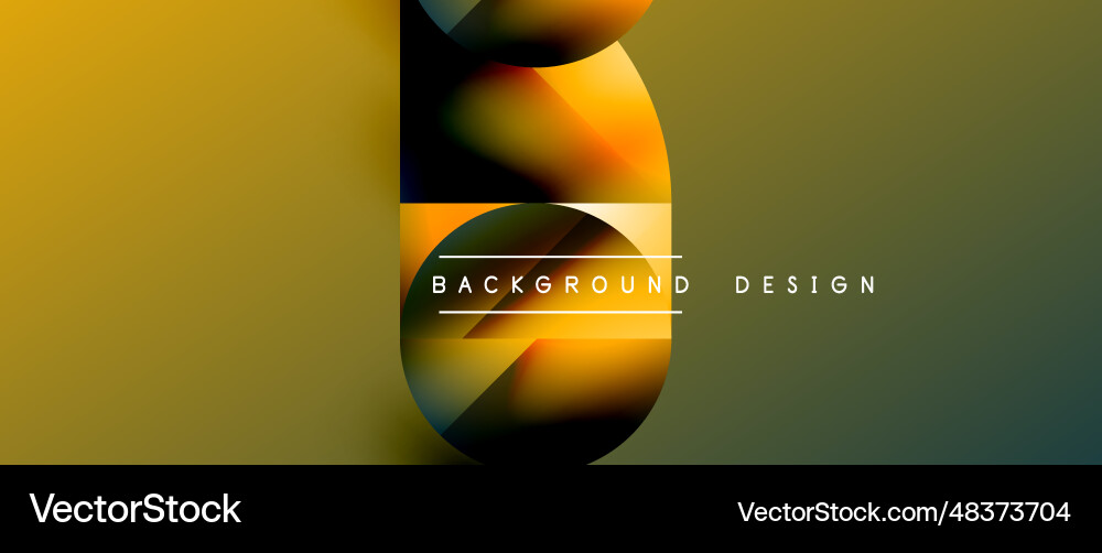 Essence of minimalism - metallic circles Vector Image