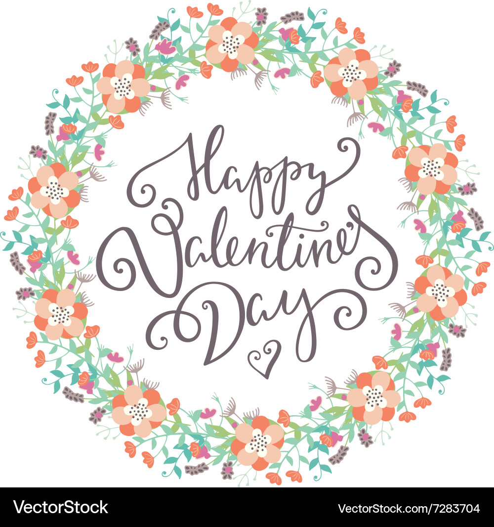 Happy valentines day card Vector Image