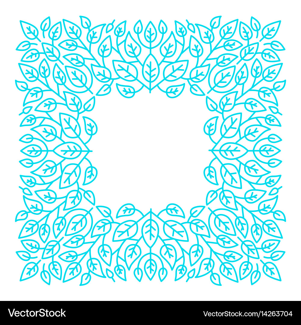 Linear frames design template vector image