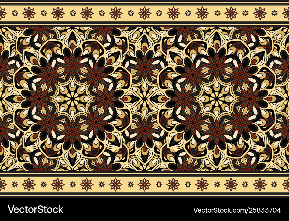 Seamless repeating pattern for border design Vector Image