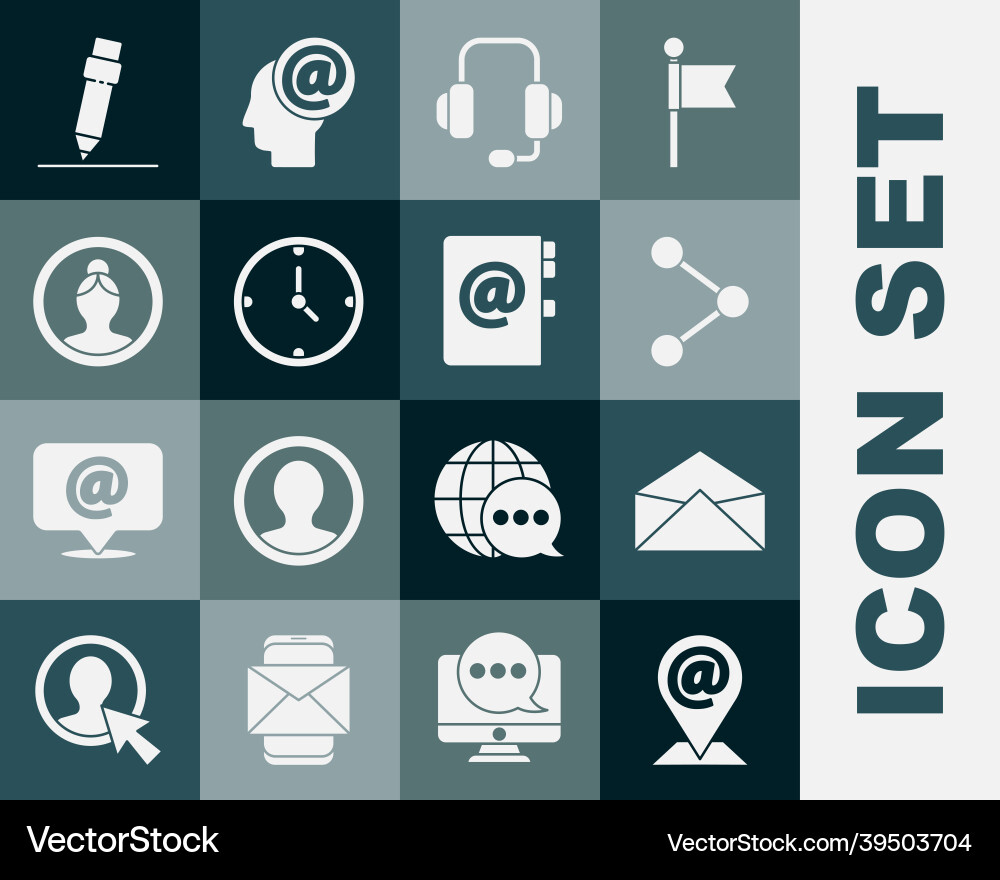 Set location and mail e-mail envelope share Set location and mail e-mail envelope share vector image