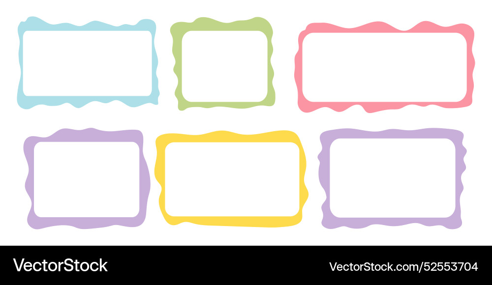 Set rectangle and square paper quote frames Set rectangle and square paper quote frames vector image