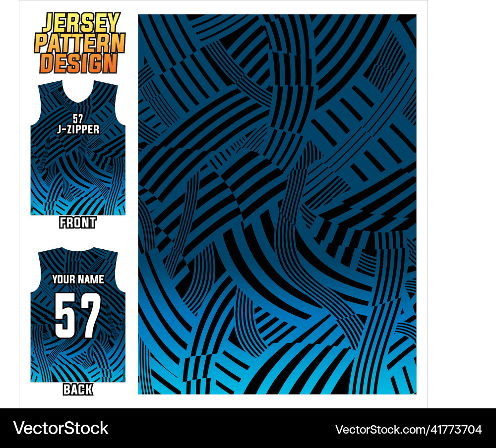 Sublimation printing jersey design vector image