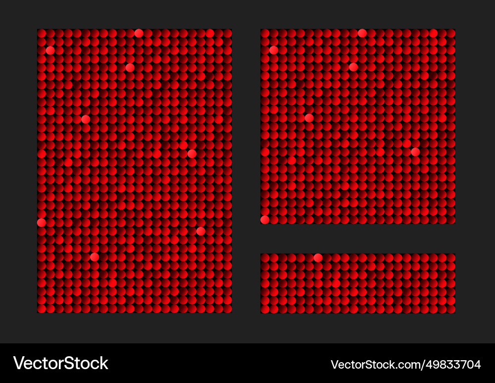 Template background from red sequins glitters Template background from red sequins glitters vector image