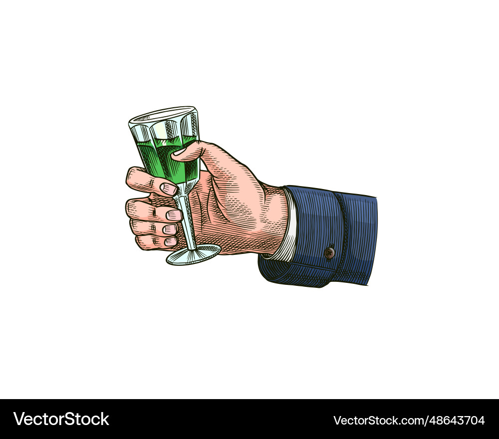 Vintage absinthe badge alcoholic labe classic vector image