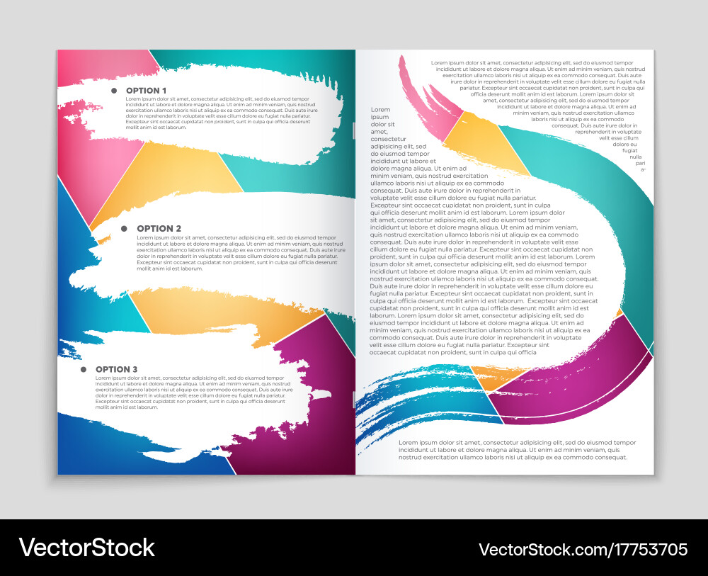Abstract layout background set for art Vector Image