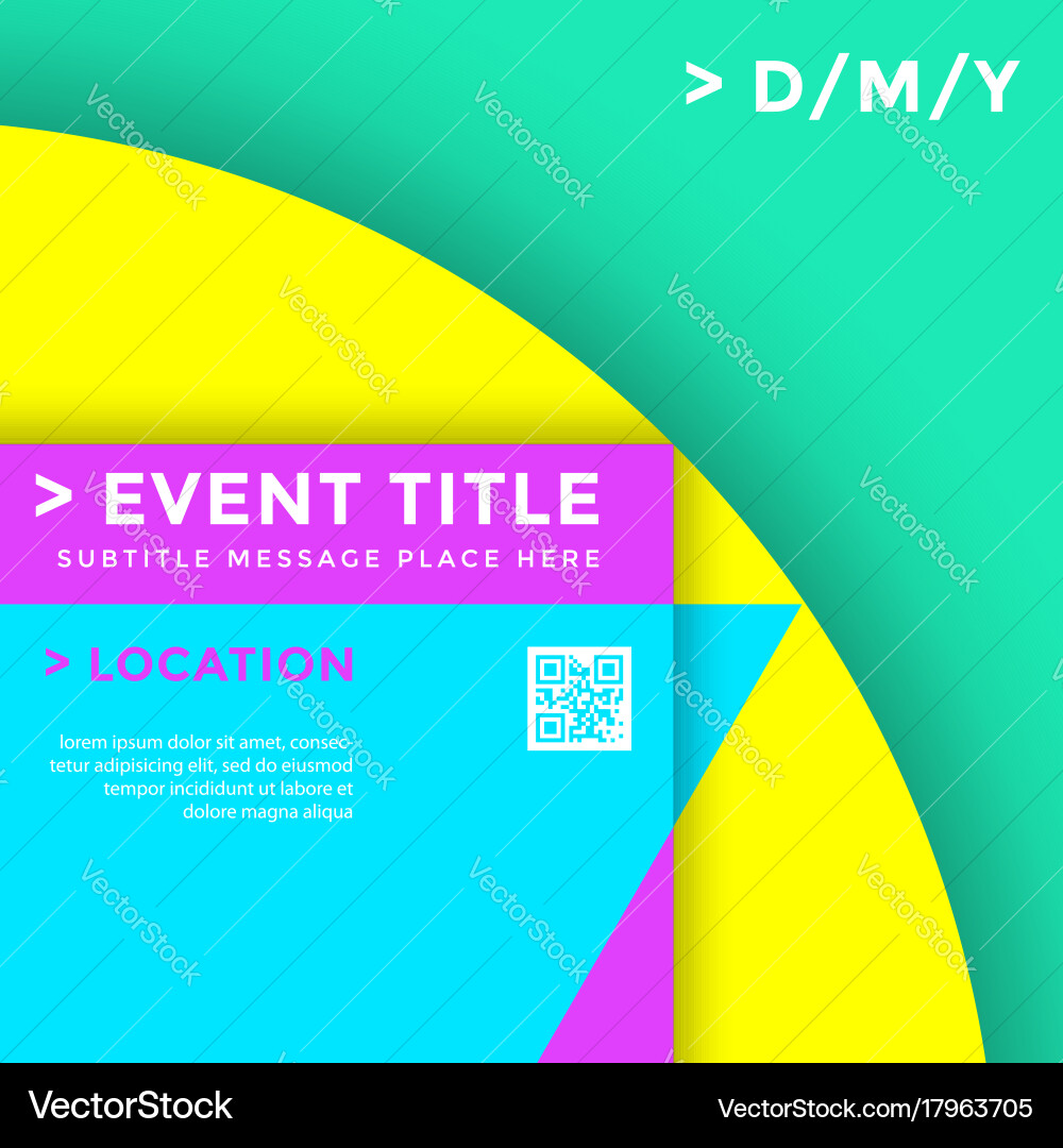 Abstract minimal design template vector image