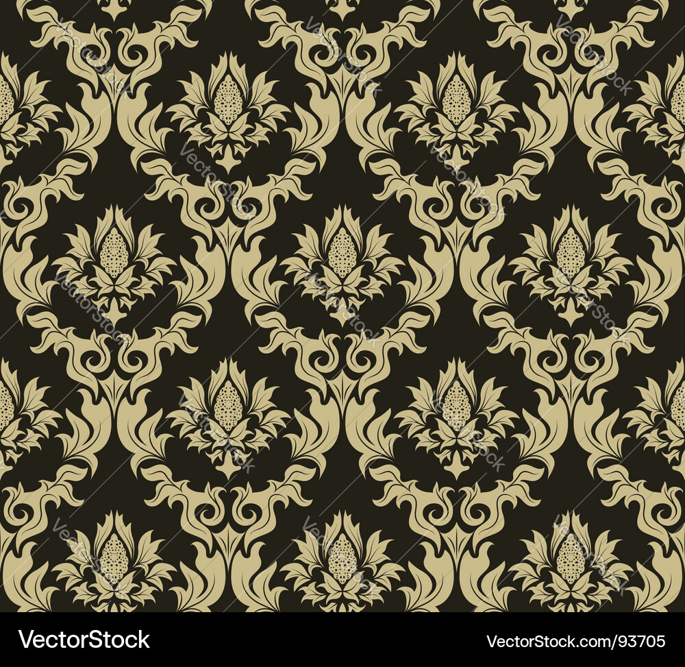 Damask pattern Vector Image