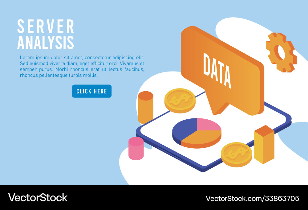 Data analysis technology with tablet and speech Data analysis technology with tablet and speech vector image
