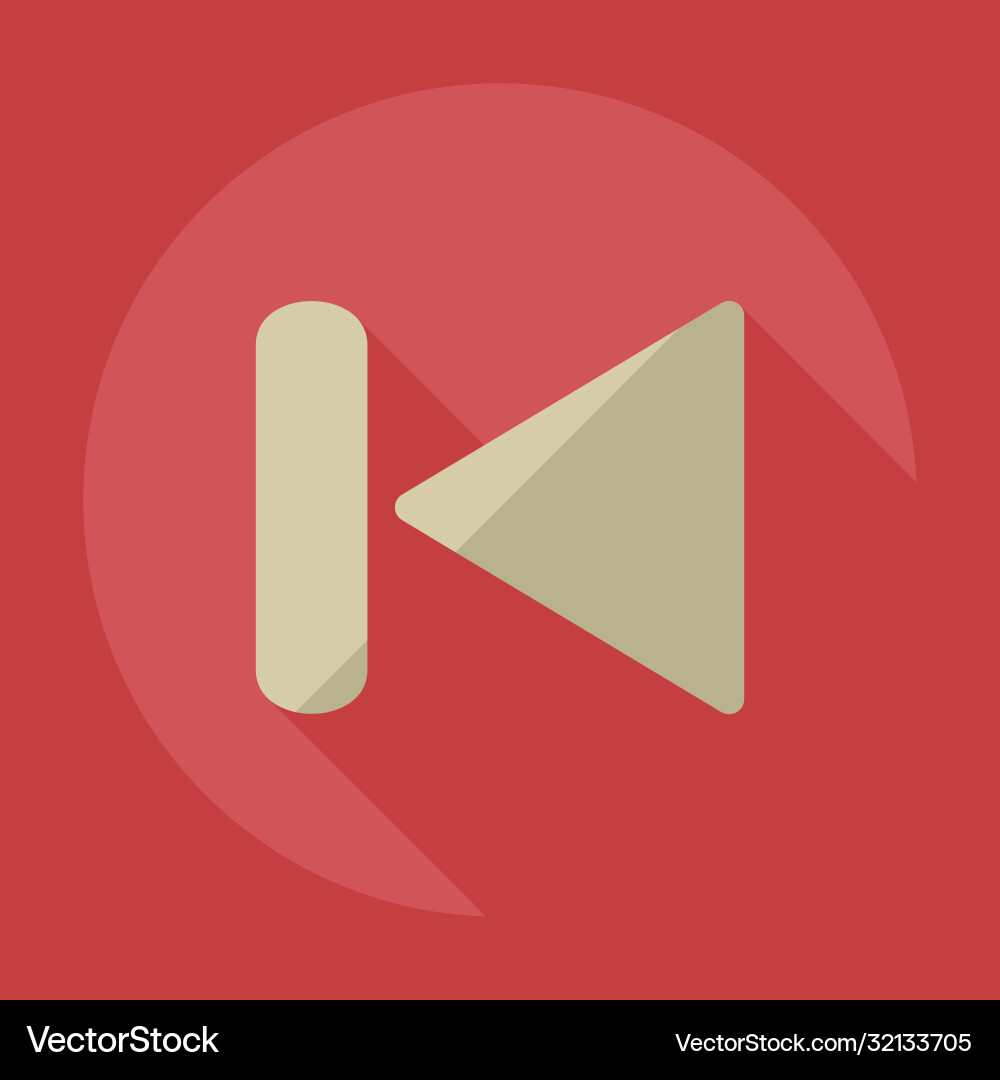 Flat modern design with shadow icon player Vector Image