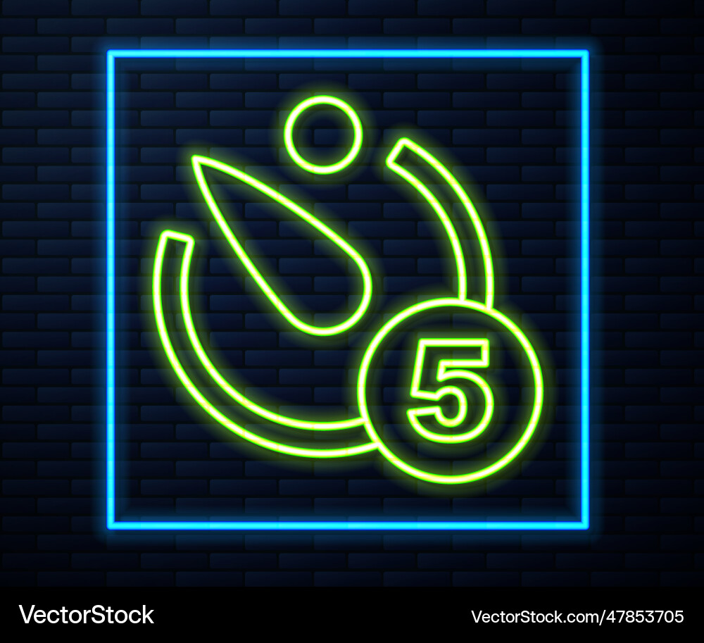 Glowing neon line camera timer icon isolated Glowing neon line camera timer icon isolated Vector Image