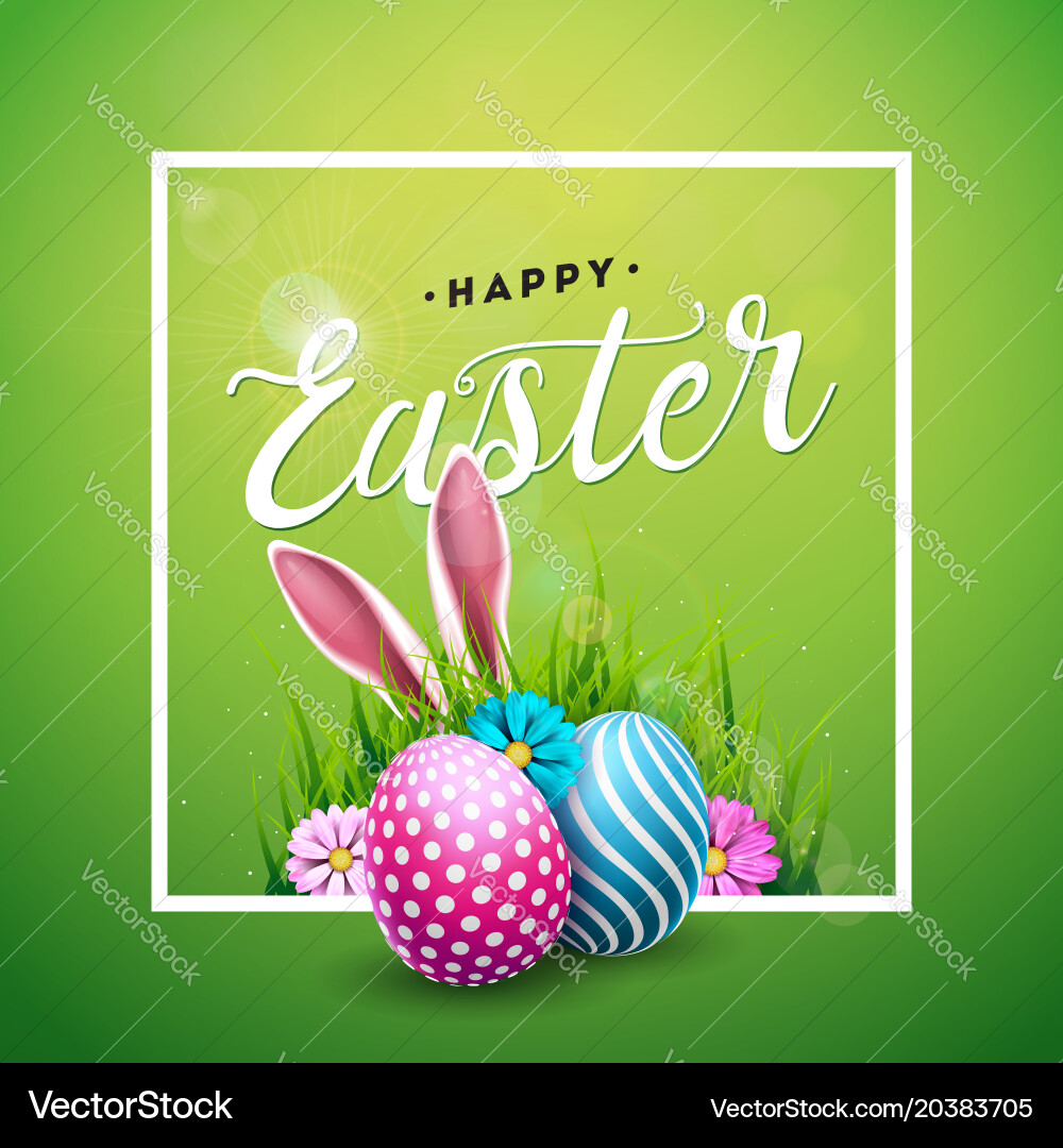 Happy easter holiday Royalty Free Vector Image