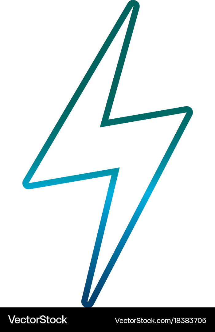Thunder icon image Vector Image