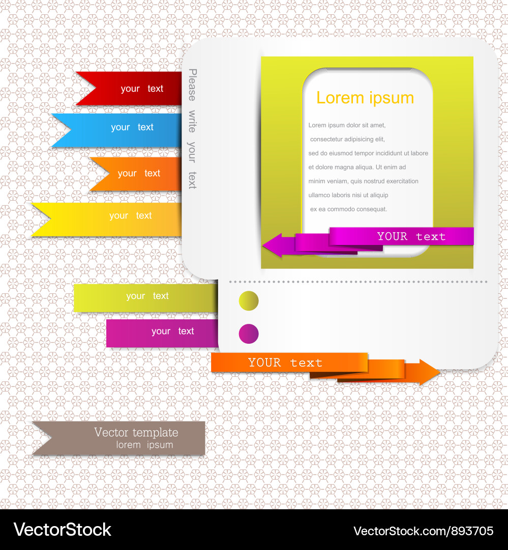 Website elements vector image