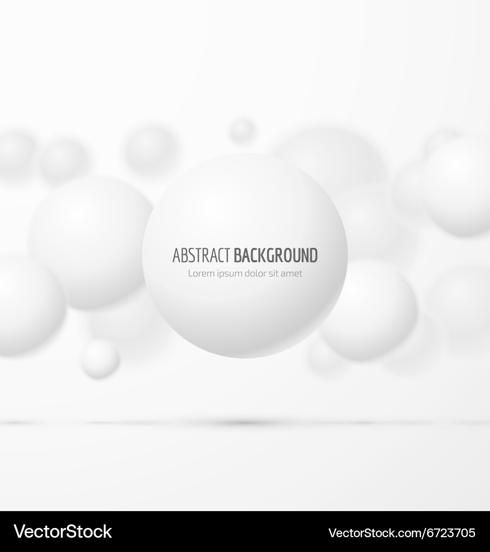 White realistic sphere Royalty Free Vector Image
