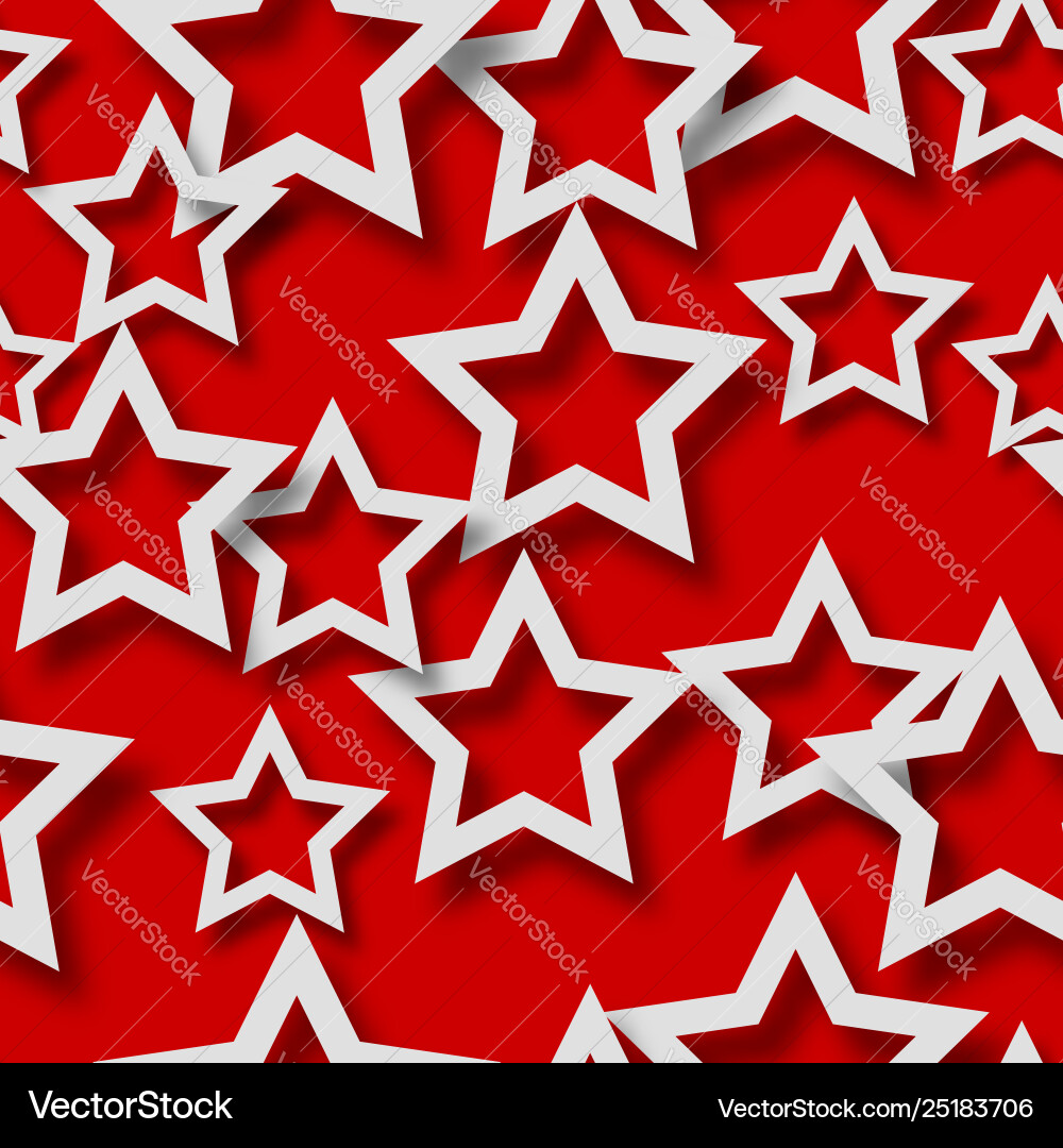 Abstract seamless pattern stars with shadows Abstract seamless pattern stars with shadows vector image