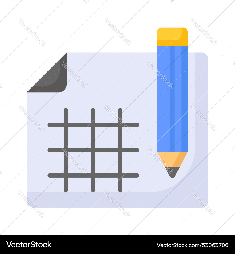 Architecture work design in modern style isolated Vector Image