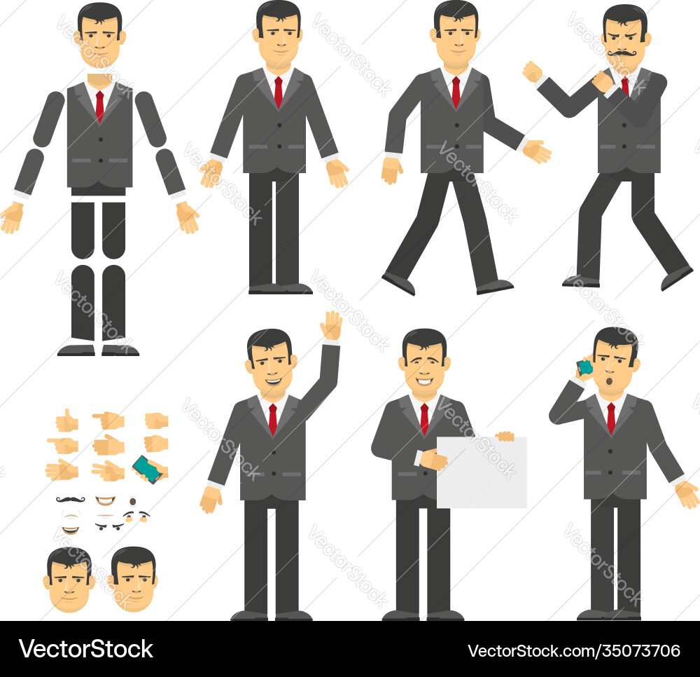 Businessman constructor perhaps create your own vector image