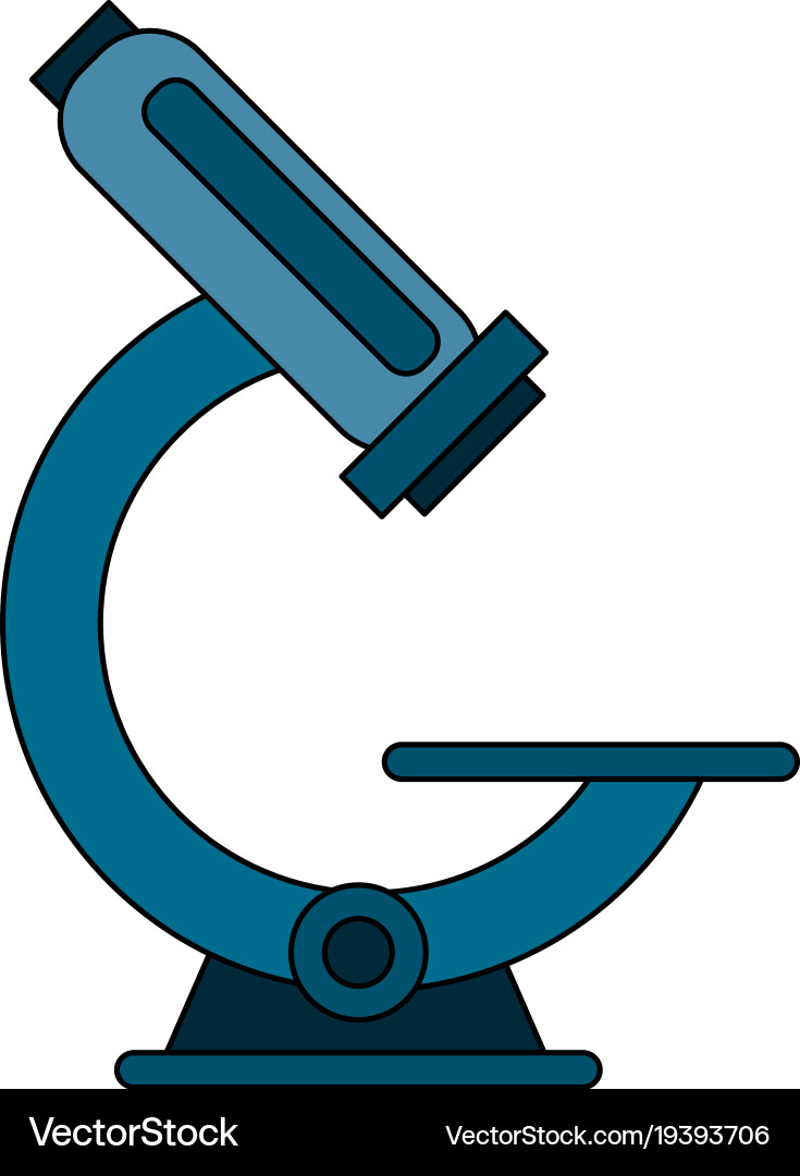 Microscope science tool Vector Image