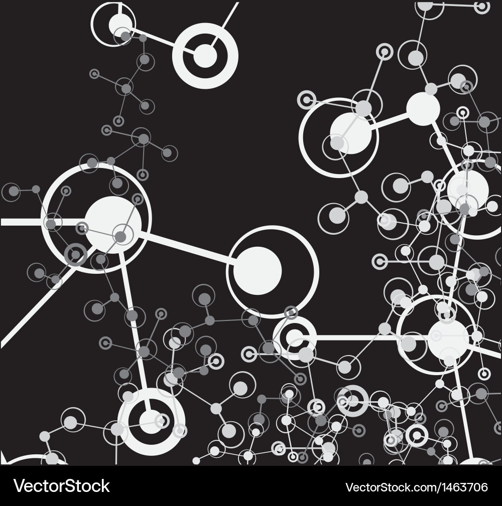 Molecular Structure Background Vector Image