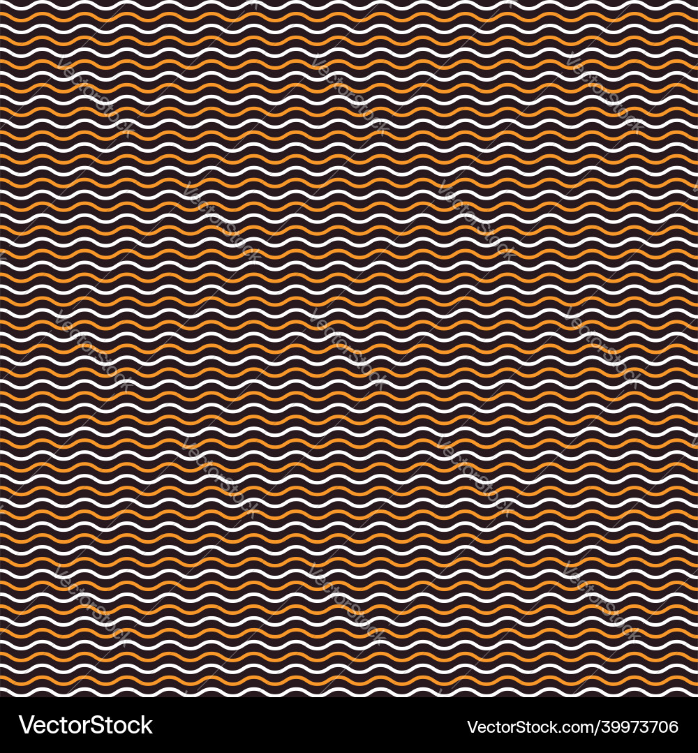 Seamless pattern with wave lines vector image