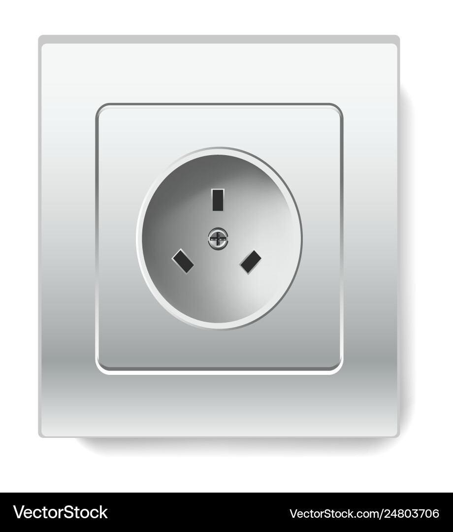 Socket isolated electric item house wiring Vector Image