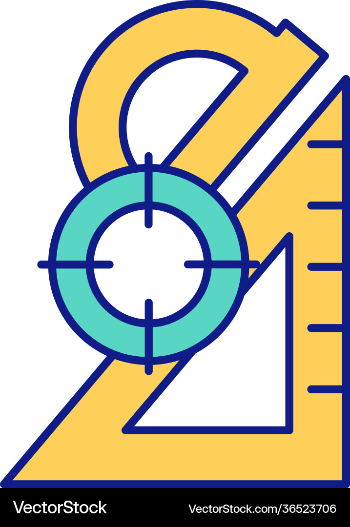 Statistical operations rgb color icon Vector Image