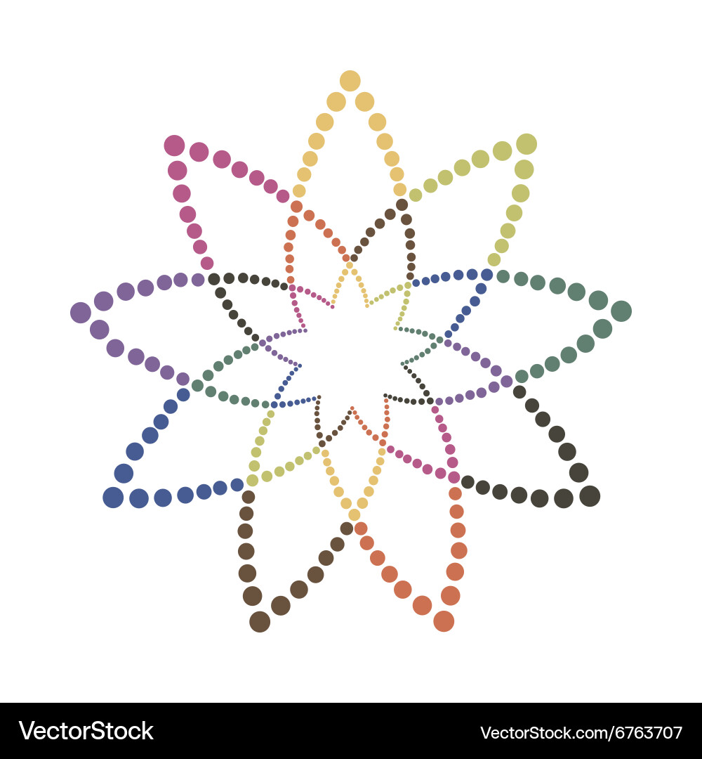 Abstract colorful shape design element vector image