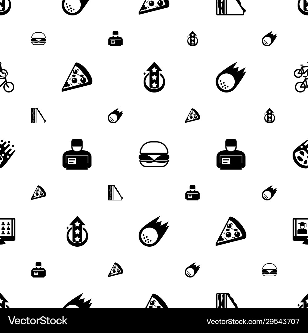 Fast icons pattern seamless included editable vector image