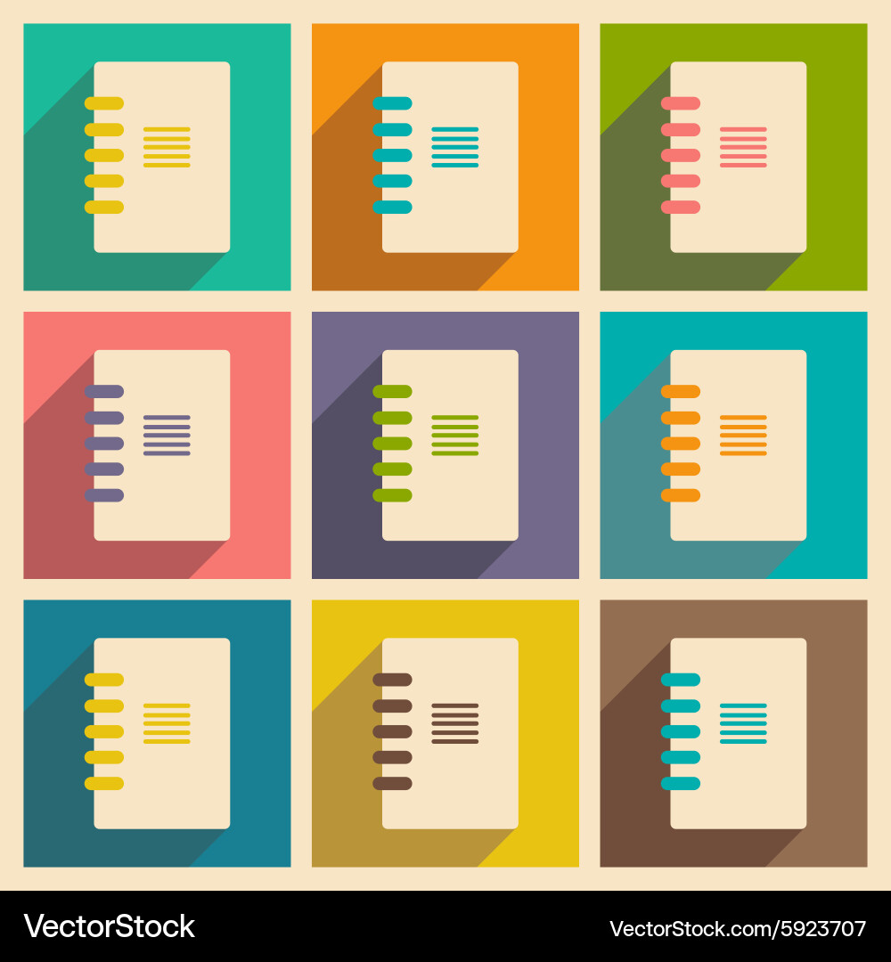 Flat with shadow concept and mobile application Vector Image