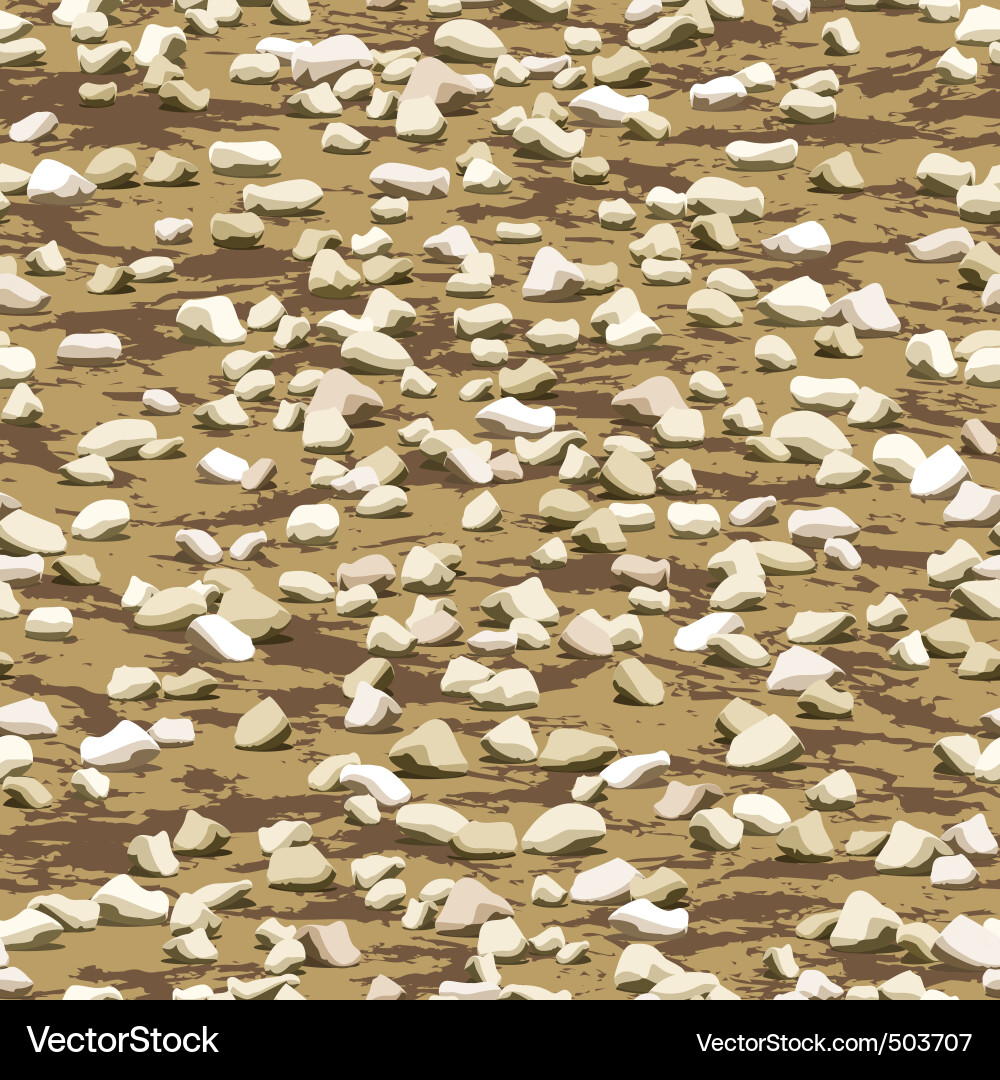 Gravel on earth seamless texturewallpaper pattern Vector Image