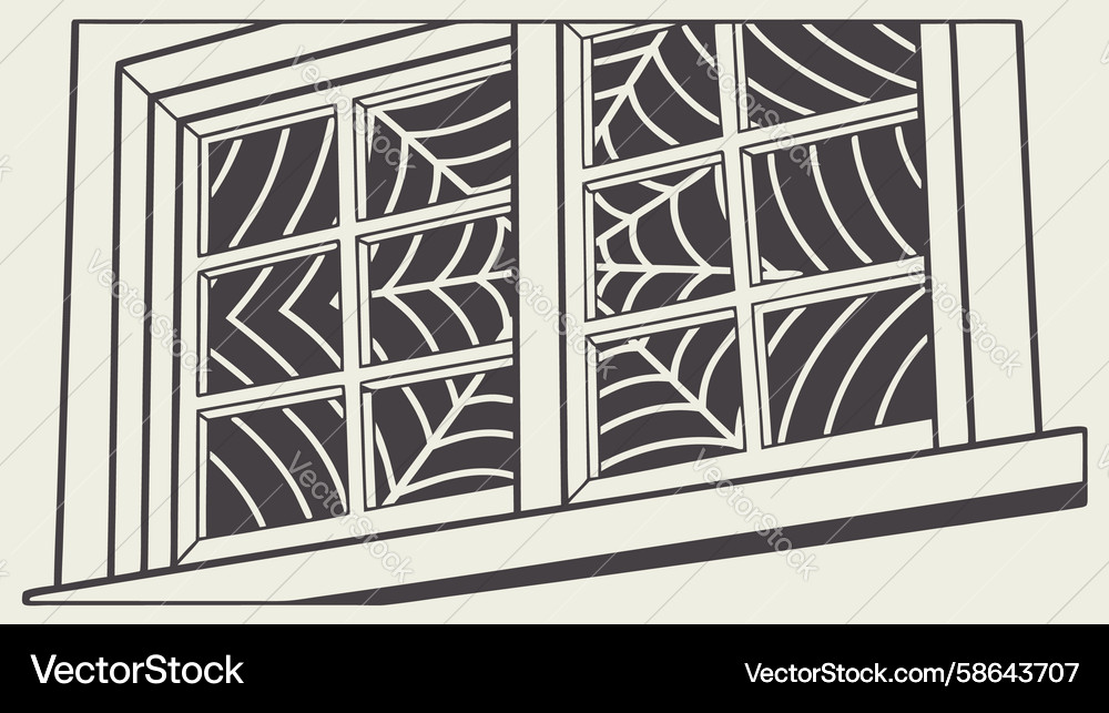 Intricate Window Frame Vector Image