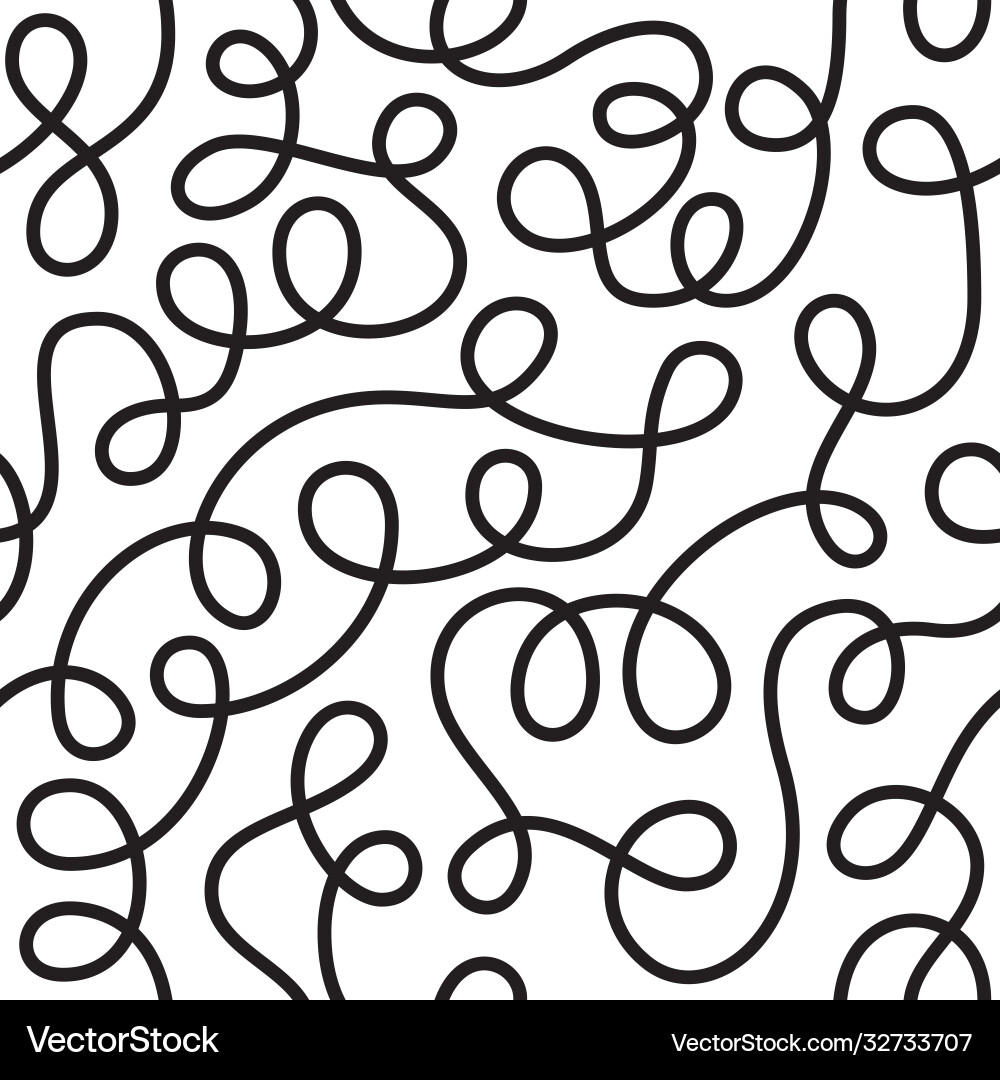 Linear abstract seamless pattern vector image