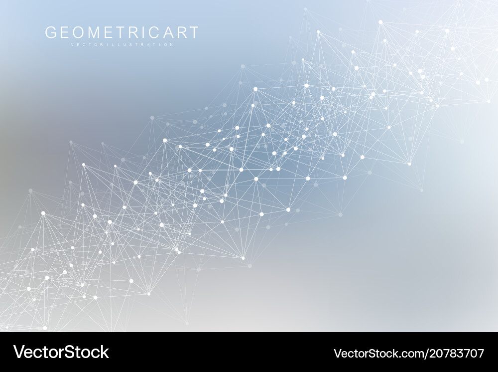 Modern Network Data Abstract vector image