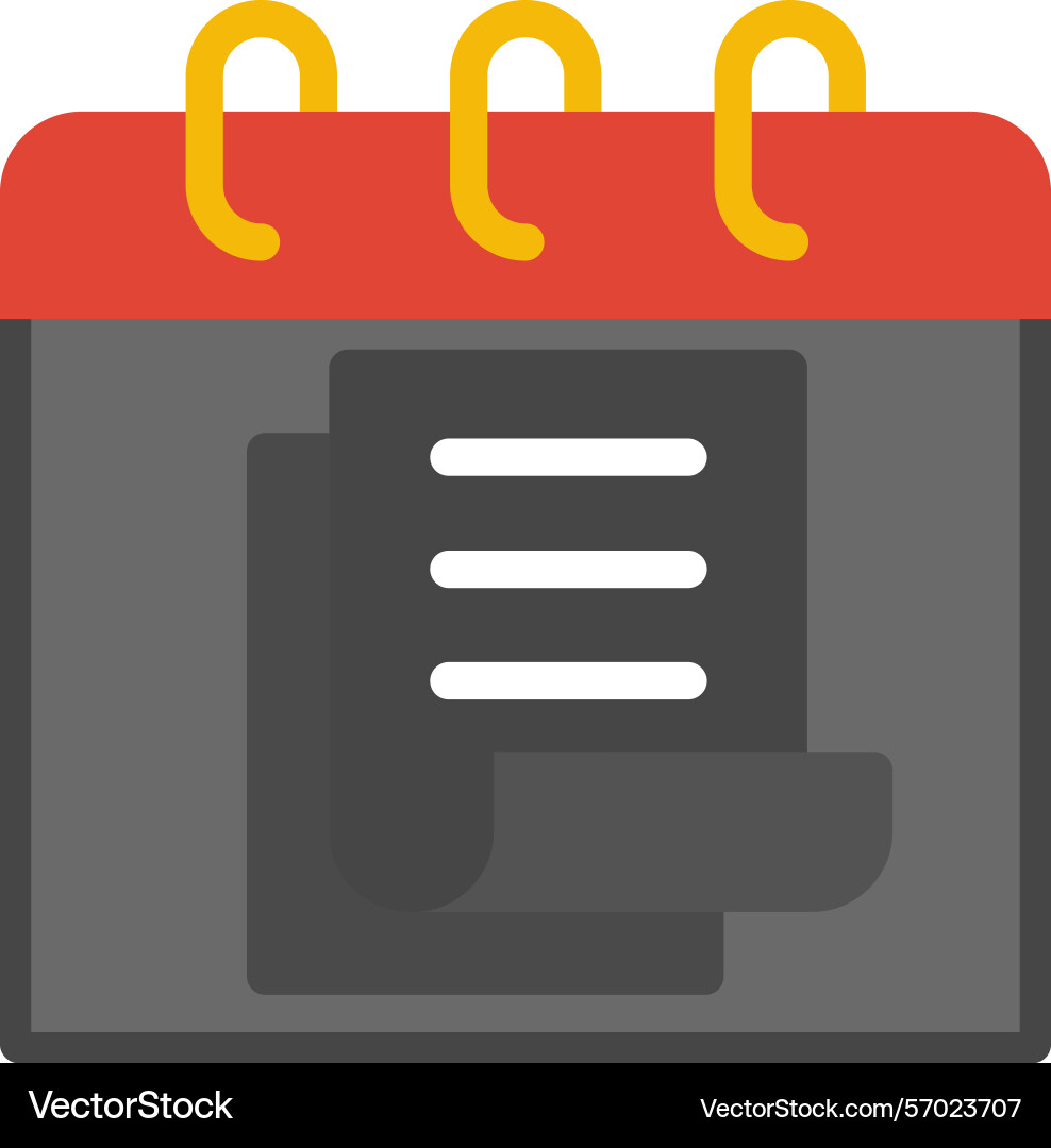 Notes flat style icon design Vector Image