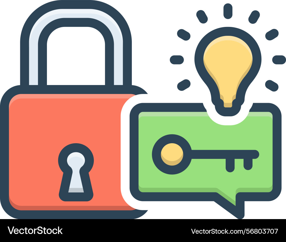 Problem solving vector image