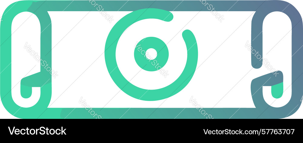 Rolled blueprint or scroll icon for architectural vector image
