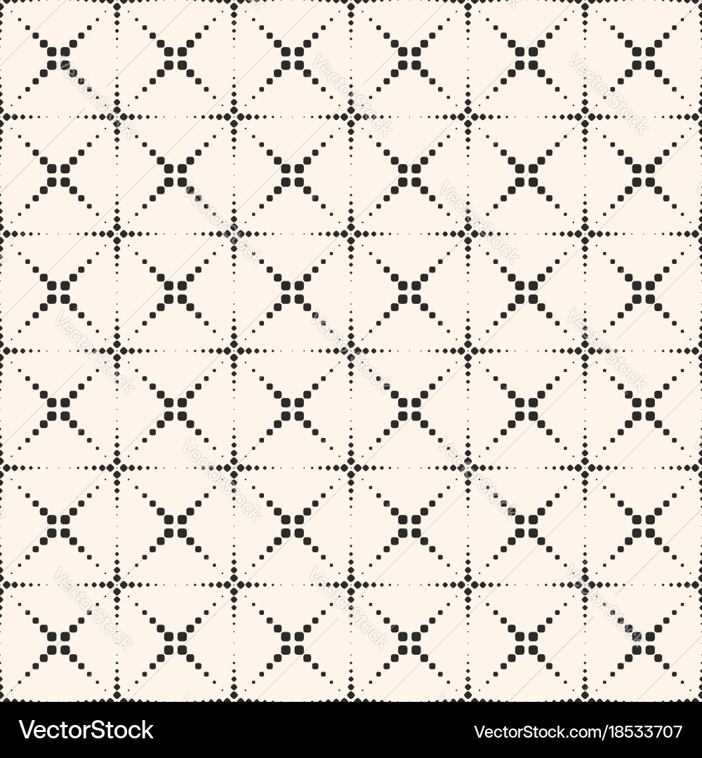 Seamless pattern with halftone dotted lines vector image